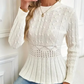 ⏳Limited-time 50% off⏰Women's Chunky-Knitted Crew Neck Peplum Sweater🧶👚