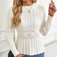 ⏳Limited-time 50% off⏰Women's Chunky-Knitted Crew Neck Peplum Sweater🧶👚