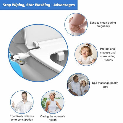🚽 Hygiene Upgrade | Dual Nozzle Bidet Washer | Self-Cleaning & Easy Install 💦
