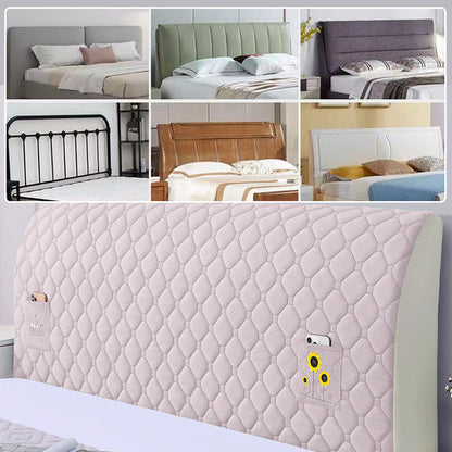 Bed Headboard Stretchy Padded Cover