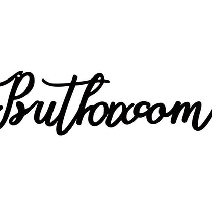 Black Metal Sign Wall Art Decoration