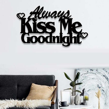 Black Metal Sign Wall Art Decoration