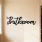 Black Metal Sign Wall Art Decoration