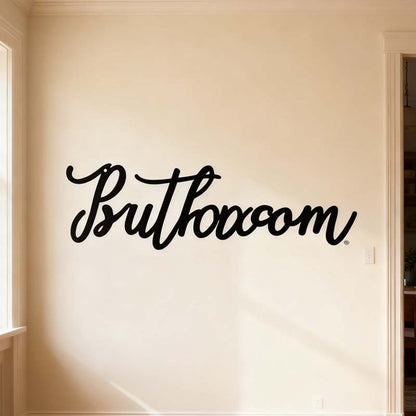 Black Metal Sign Wall Art Decoration
