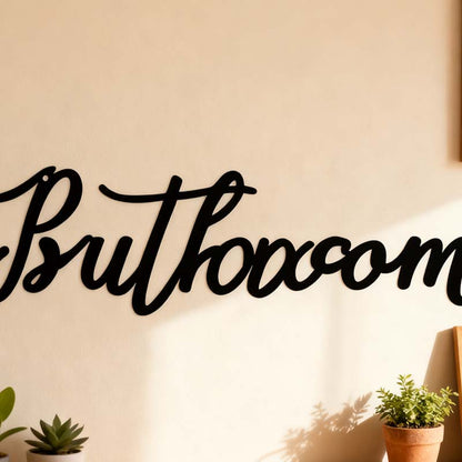 Black Metal Sign Wall Art Decoration
