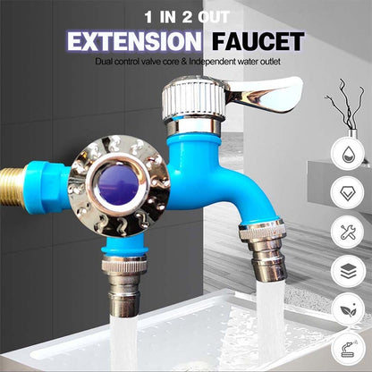 ⏳ 50% OFF! 🚰 Explosion-Proof Faucet Extender – Extended Spout with Dual Water Control 💧