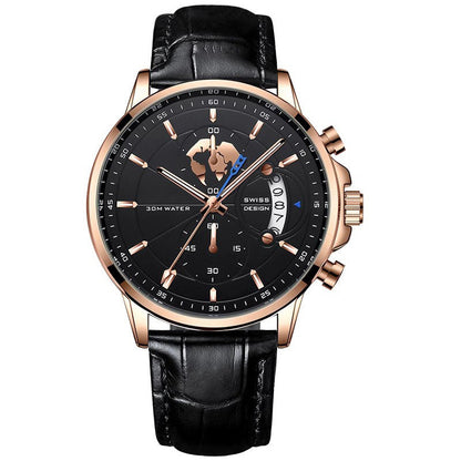 ⏳Time-Limited Special⏰Men's watch with globe motif in maritime style⌚️
