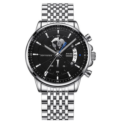 ⏳Time-Limited Special⏰Men's watch with globe motif in maritime style⌚️