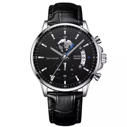 ⏳Time-Limited Special⏰Men's watch with globe motif in maritime style⌚️