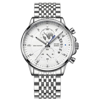 ⏳Time-Limited Special⏰Men's watch with globe motif in maritime style⌚️