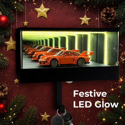 Infinity Mirror LED Garage Key Holder