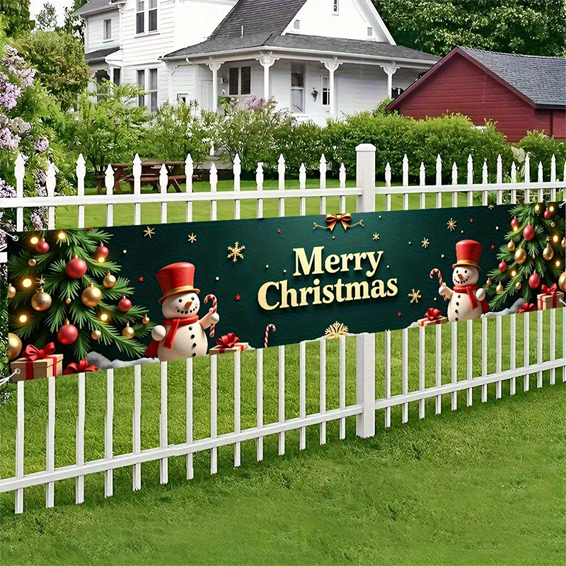 ⏳ Festive Sale! ⏰ 🎅 Outdoor Christmas Hanging Banner – Fade-Resistant Santa Design, Hang Festive Cheer on Doors, Walls & Gardens 🎄⭐