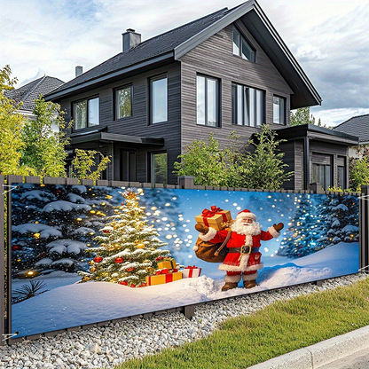 ⏳ Festive Sale! ⏰ 🎅 Outdoor Christmas Hanging Banner – Fade-Resistant Santa Design, Hang Festive Cheer on Doors, Walls & Gardens 🎄⭐