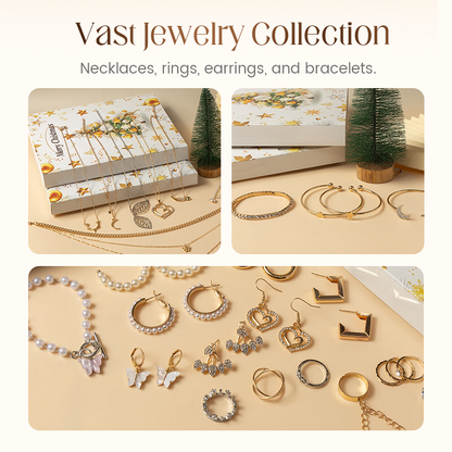 24-Grid Christmas Jewelry Set