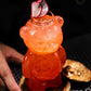Adorable Clear Bear Glass Cup