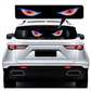 Colorful Eye Lamp LED Soft Screen for Car Windows - App Controlled, Waterproof IP65, USB Powered