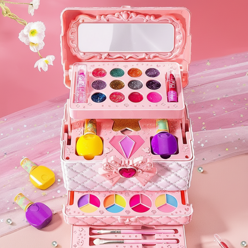 Kids' Washable Makeup Kit with Case