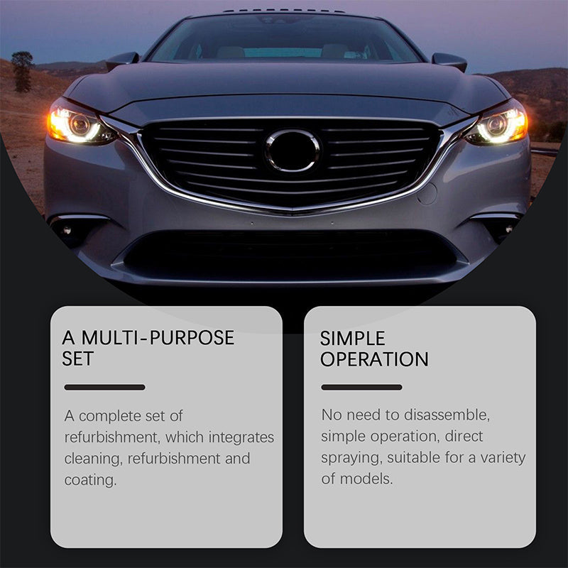 🚗Headlight Restorer🔧Renews old lights to ‘Brand New’ in just 2 mins with astonishing, long-lasting brilliance for safer nights🚘