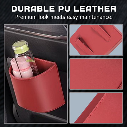 🚗 50% OFF! Leather Car Door Cup Holder – Wide‑mouth opening, easy reach for drinks & phone. Clip‑on secure fit. PU leather, tough & stylish. 🛡️✨