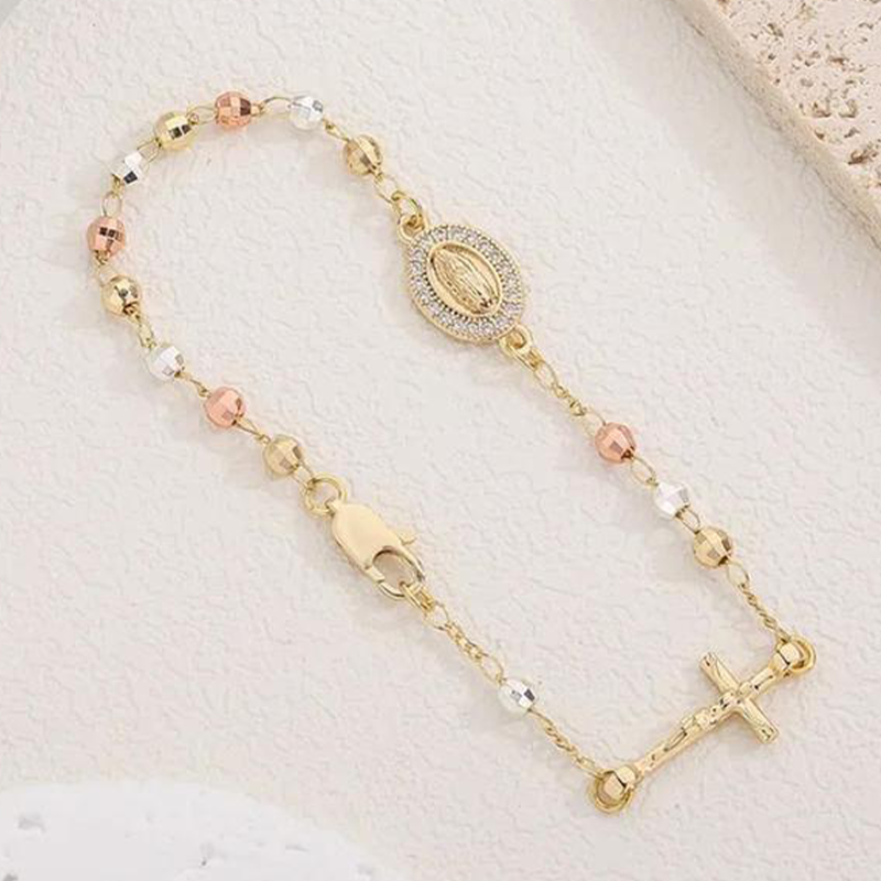 ✝️Hot Sale✨Elegant Rhinestone Cross Bracelet
