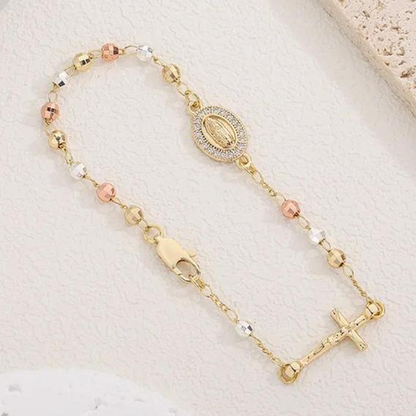 ✝️Hot Sale✨Elegant Rhinestone Cross Bracelet