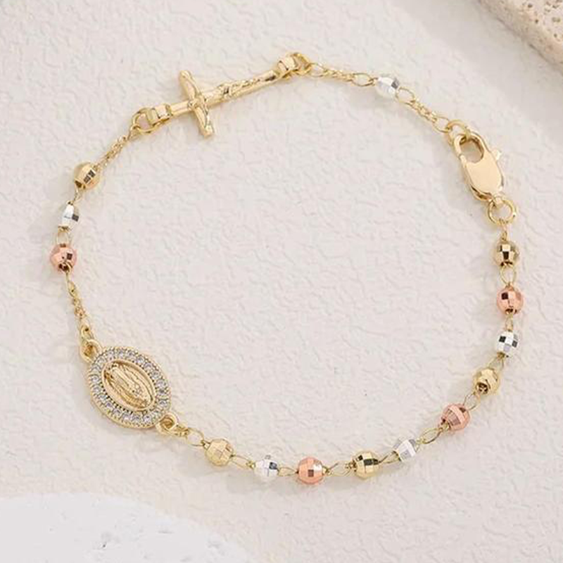 ✝️Hot Sale✨Elegant Rhinestone Cross Bracelet