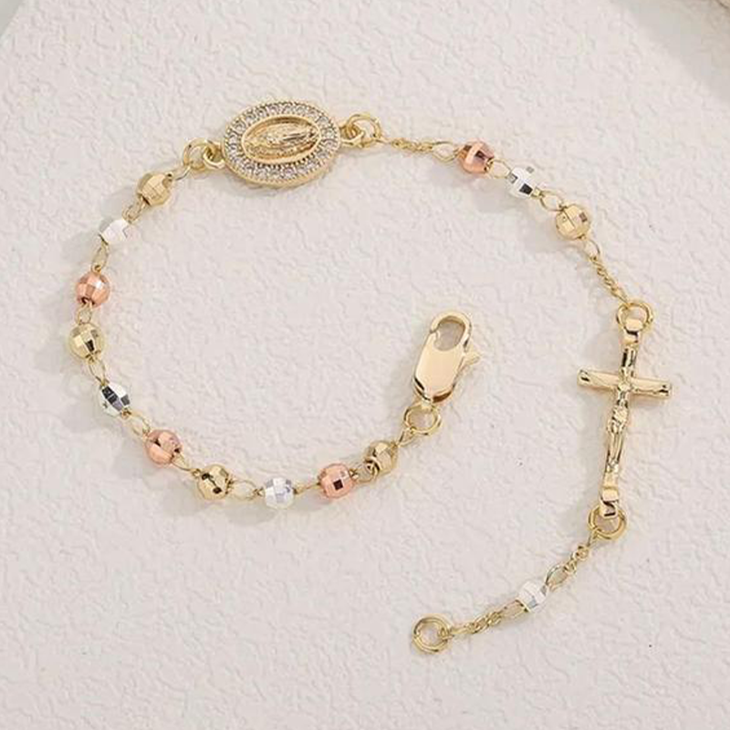 ✝️Hot Sale✨Elegant Rhinestone Cross Bracelet