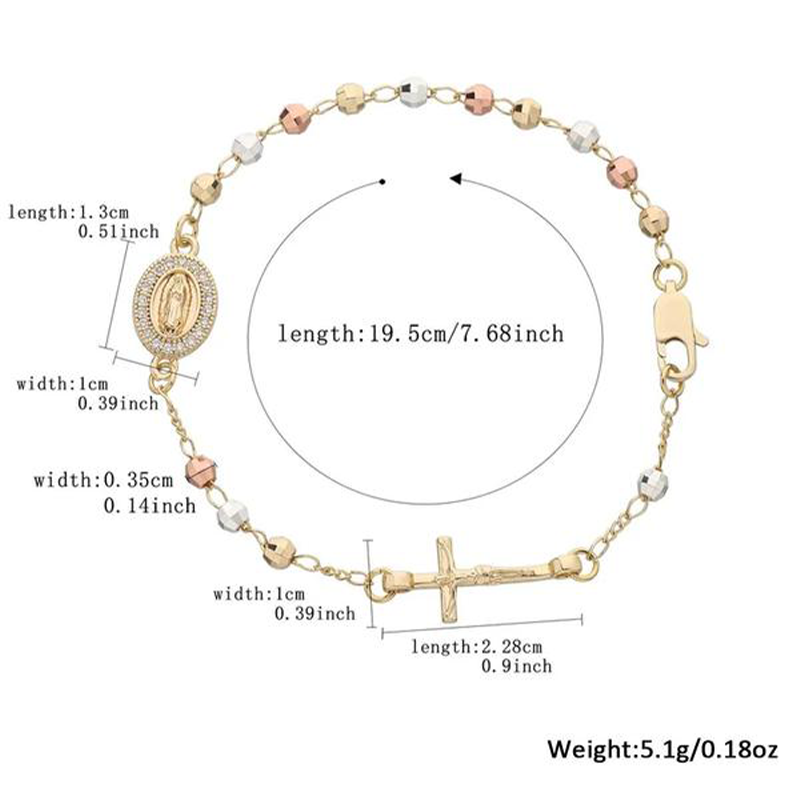 ✝️Hot Sale✨Elegant Rhinestone Cross Bracelet