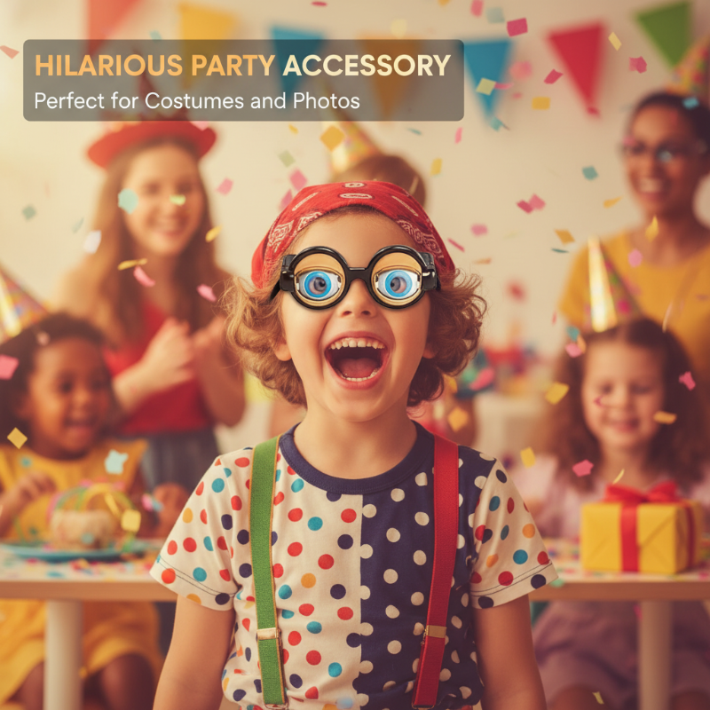 Kids Pull-String Blinking Crazy Glasses