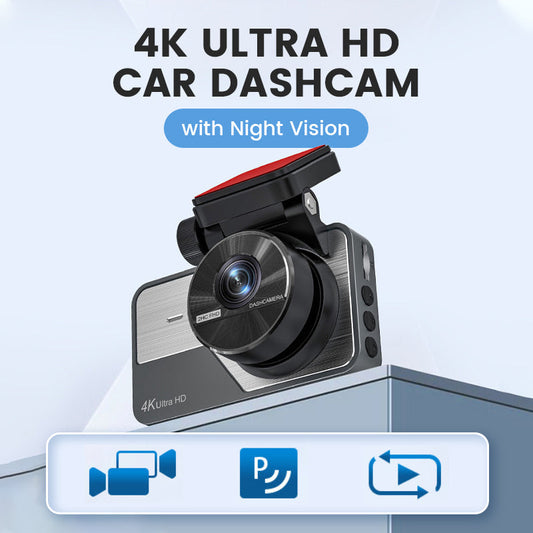 4K Ultra HD Car Dashcam with Night Vision