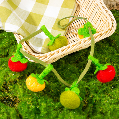 Interactive Fruit-Shaped Catnip Toy String