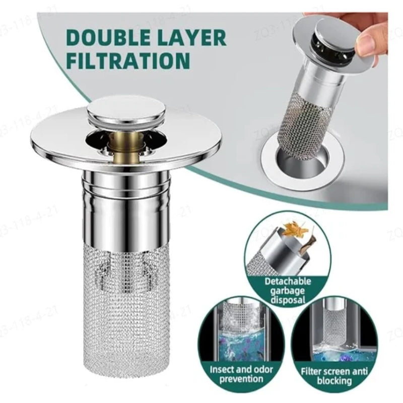 ⏳🔥LIMITED-TIME 50% OFF! ⏰ BUY 1 GET 1 FREE !! 🔥 Stainless Steel Floor Drain Filter – Stop Hair Clogs Before They Start 💧