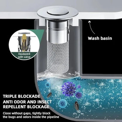⏳🔥LIMITED-TIME 50% OFF! ⏰ BUY 1 GET 1 FREE !! 🔥 Stainless Steel Floor Drain Filter – Stop Hair Clogs Before They Start 💧