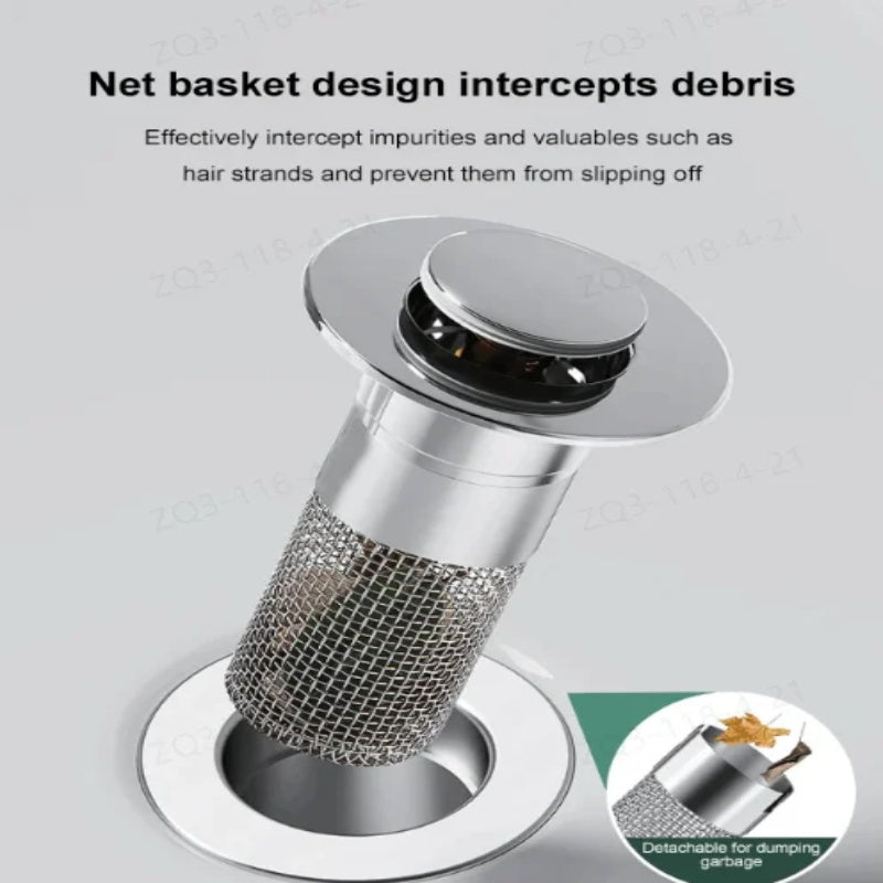 ⏳🔥LIMITED-TIME 50% OFF! ⏰ BUY 1 GET 1 FREE !! 🔥 Stainless Steel Floor Drain Filter – Stop Hair Clogs Before They Start 💧