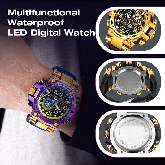 Multifunctional LED Digital Watch – Rugged & Smart ⌚