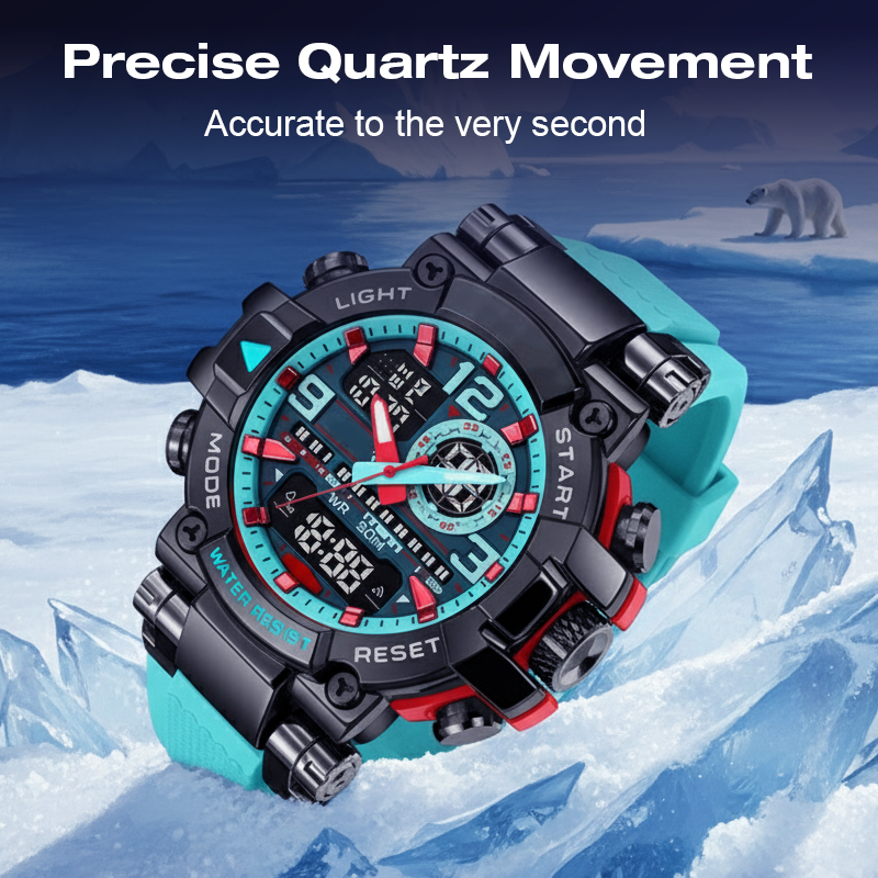 Multifunctional LED Digital Watch – Rugged & Smart ⌚
