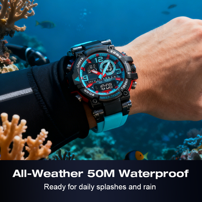 Multifunctional LED Digital Watch – Rugged & Smart ⌚