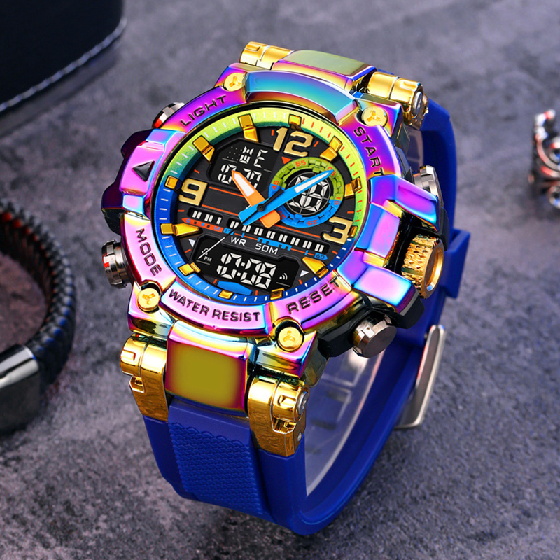 Multifunctional LED Digital Watch – Rugged & Smart ⌚