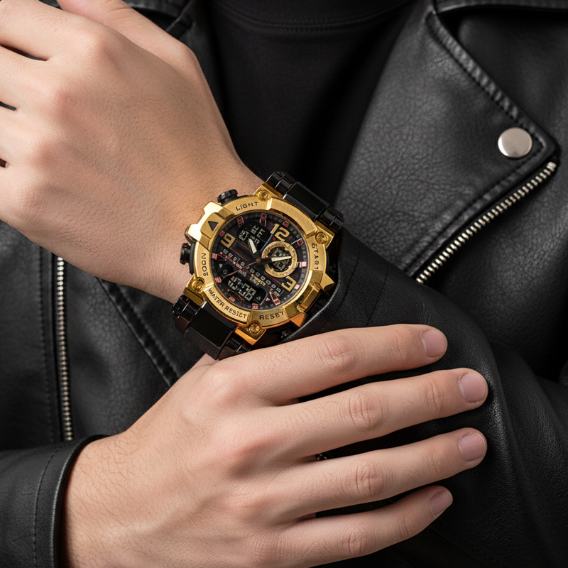 Multifunctional LED Digital Watch – Rugged & Smart ⌚
