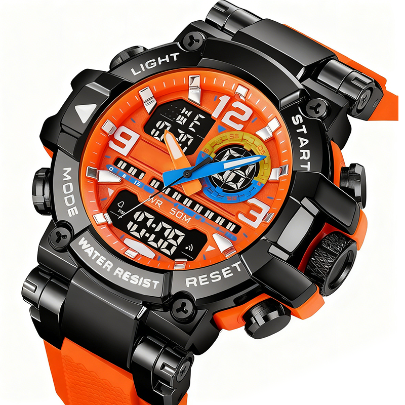 Multifunctional LED Digital Watch – Rugged & Smart ⌚