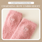 Women's Plush Mink Socks with Bow Embroidery