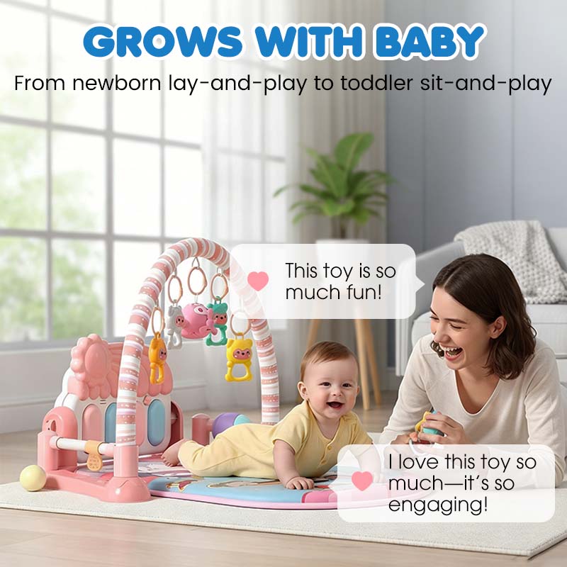 3-in-1 Baby Musical Piano Play Mat