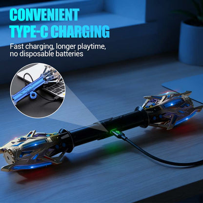 Retractable Luminous Sword Toy With Sounds Effects