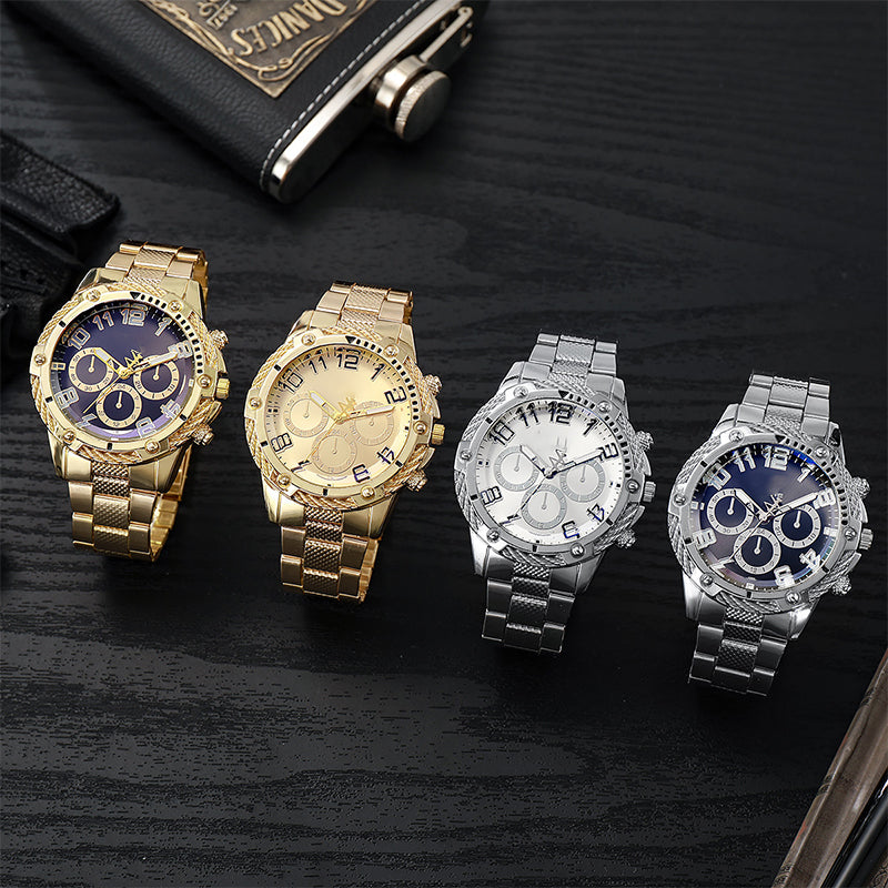 ⌚🎁 6-Piece Men's Watch Set – Premium Gift Box, Multiple Styles for Every Occasion, Complete Collection to Vary Your Look Each Day with Elegance 💼👔