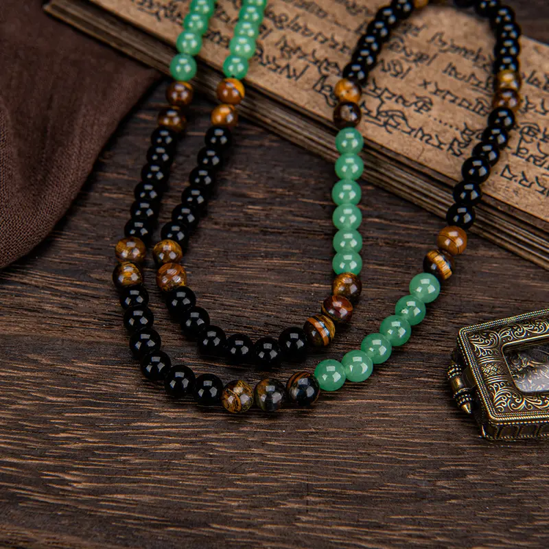 ✨Bohemian Natural Stone Beaded Necklace