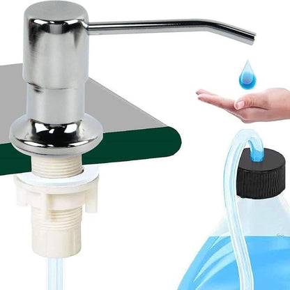 🎉50% OFF !!  🧼 Kitchen Sink Soap Dispenser, Built-in Sink Pump, Directly Connects to Large Soap Bottles for Easy Refilling ✨