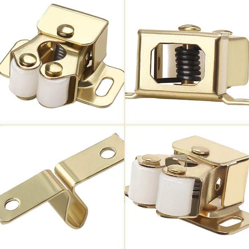 Stainless Steel Cabinet Door Catches - Heavy Duty Push-to-Open Magnetic Snaps, Easy Install & Rust-Proof