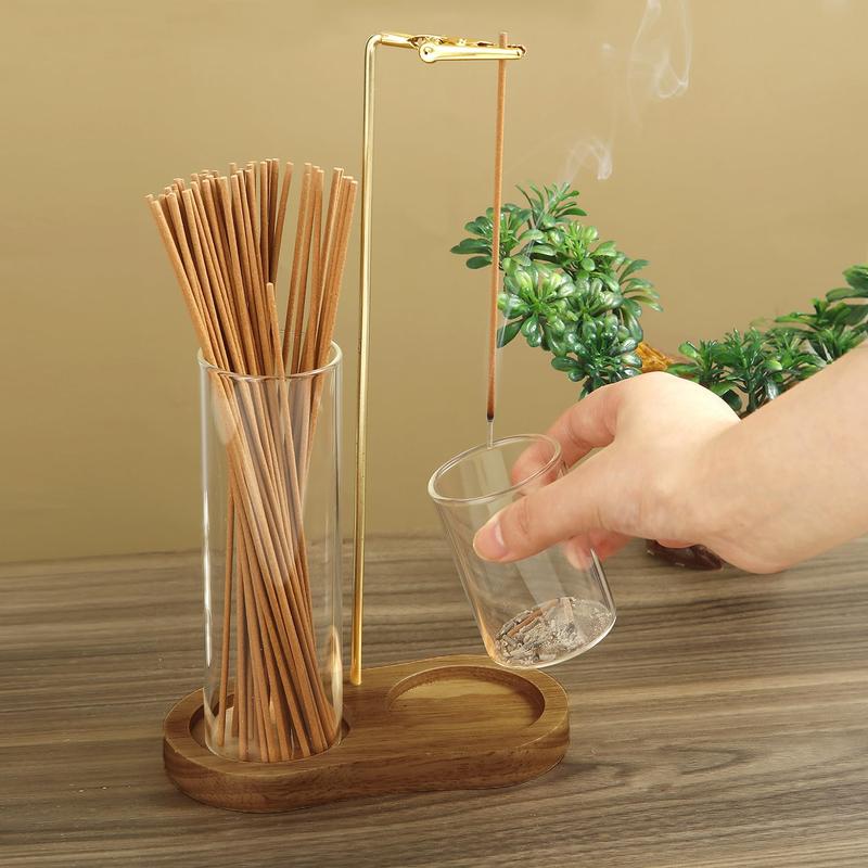 🥳2026 HOT SALE🥳💞50% OFF!✨ 💝2 in 1 Incense & Candle Holder Natural Wood Base Aromatherapy Diffuser