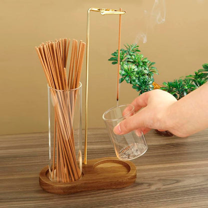 🥳2026 HOT SALE🥳💞50% OFF!✨ 💝2 in 1 Incense & Candle Holder Natural Wood Base Aromatherapy Diffuser