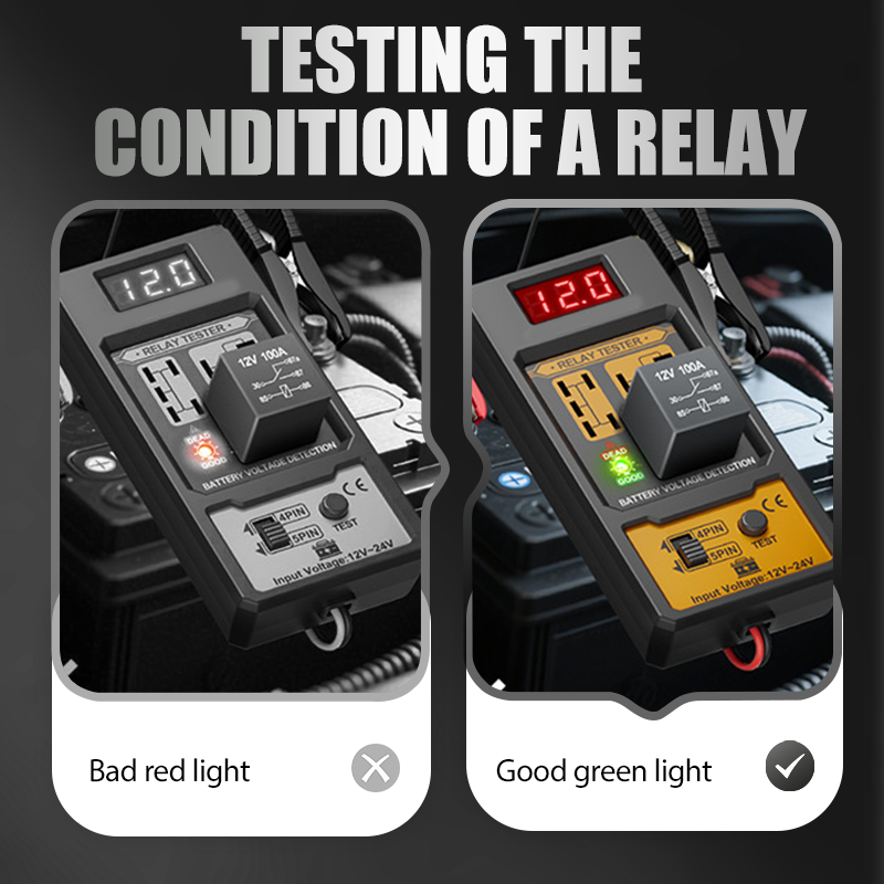 🔥Automotive Relay Voltage Tester with LED Indicator